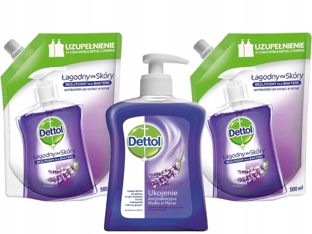 

Dettol mydło w płynie pompka 2 uzupełnienia