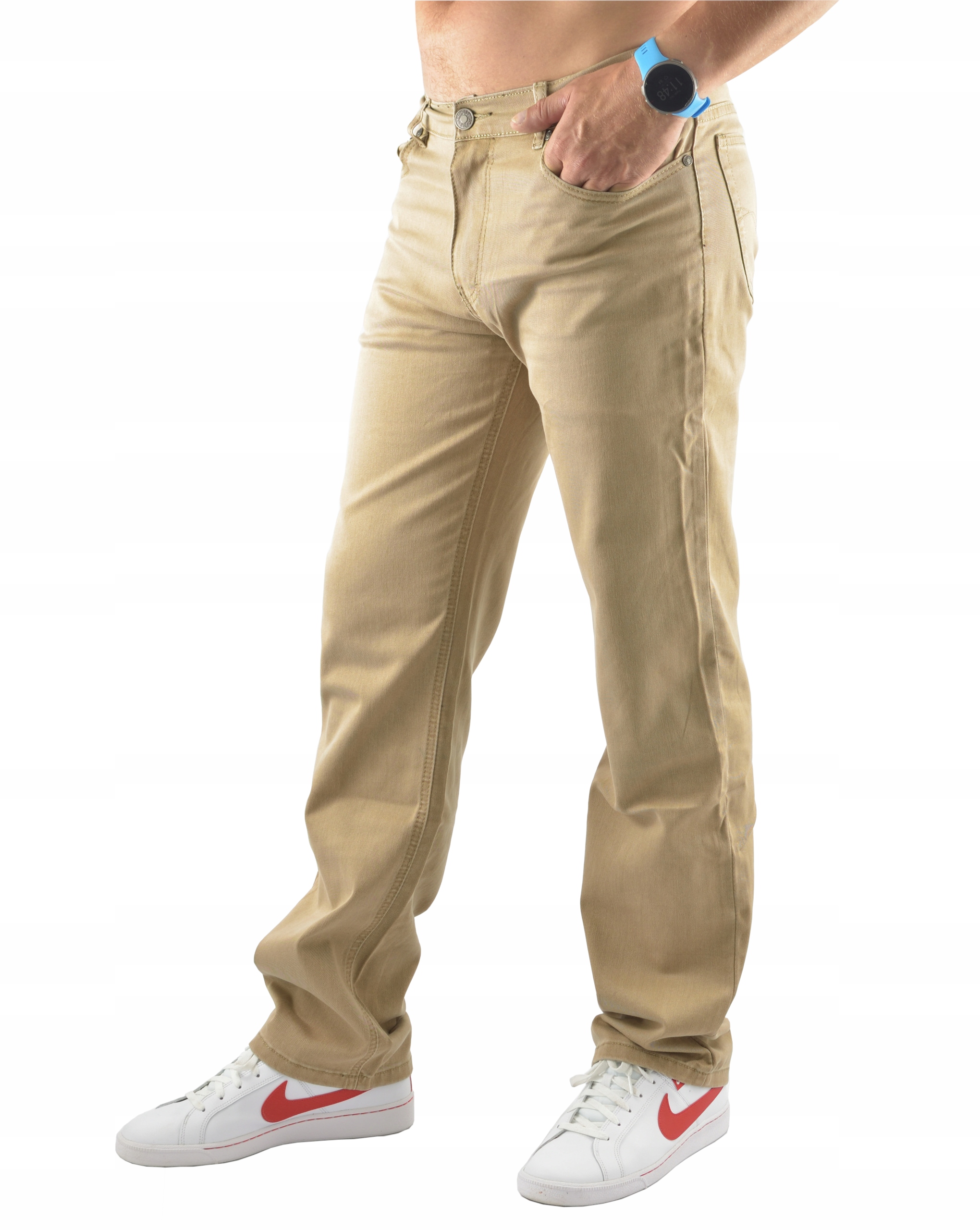 SPODNIE JEANS BIGREY MESKIE BEZOWE 39/30