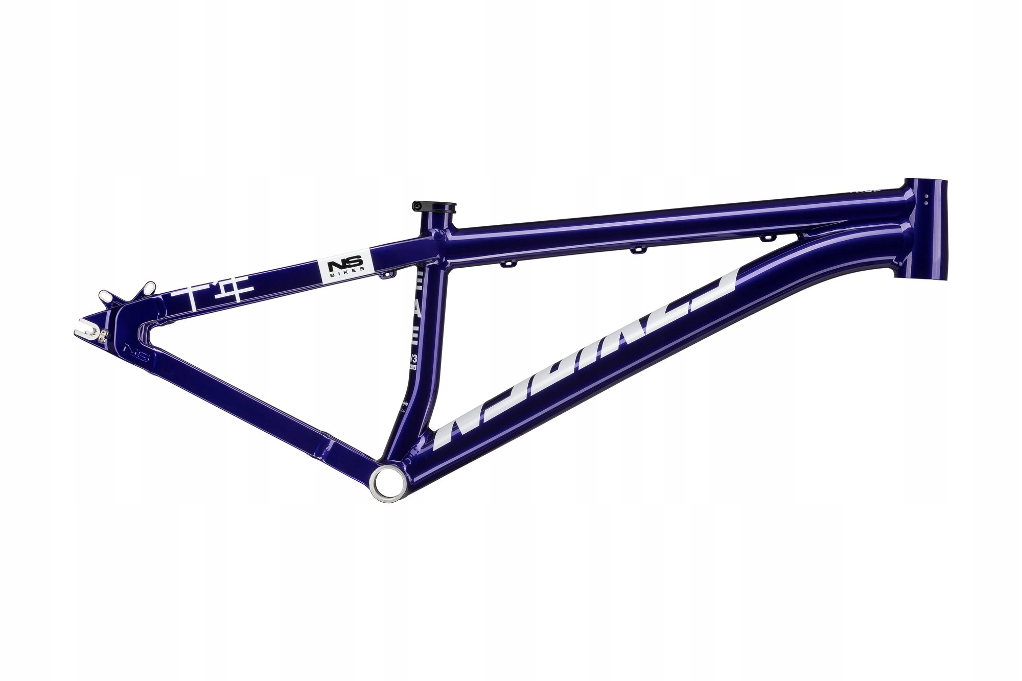 Rám Dirt Street Ns Bikes Decada V3 13" fialový, dlouhý, velikost L