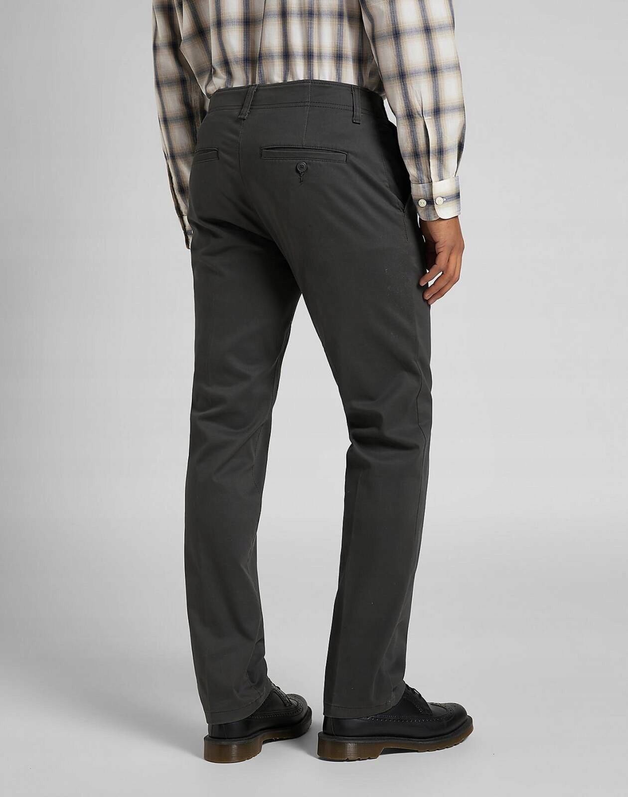Męskie spodnie zwężane Lee Slim Chino XC Dark Grey L71YPARE 32/34