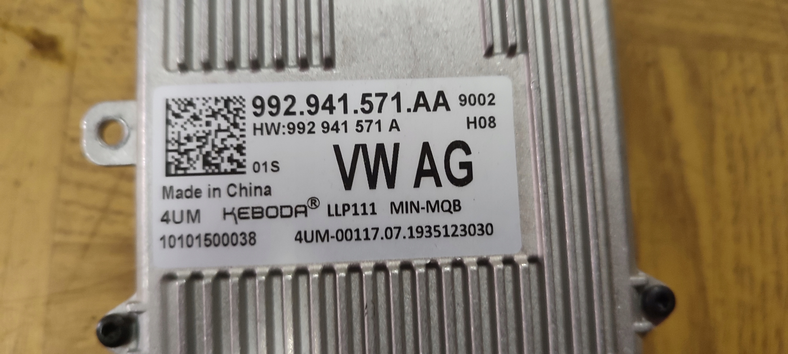 VW AUDI SEAT SKODA module control unit LED 992941571AA