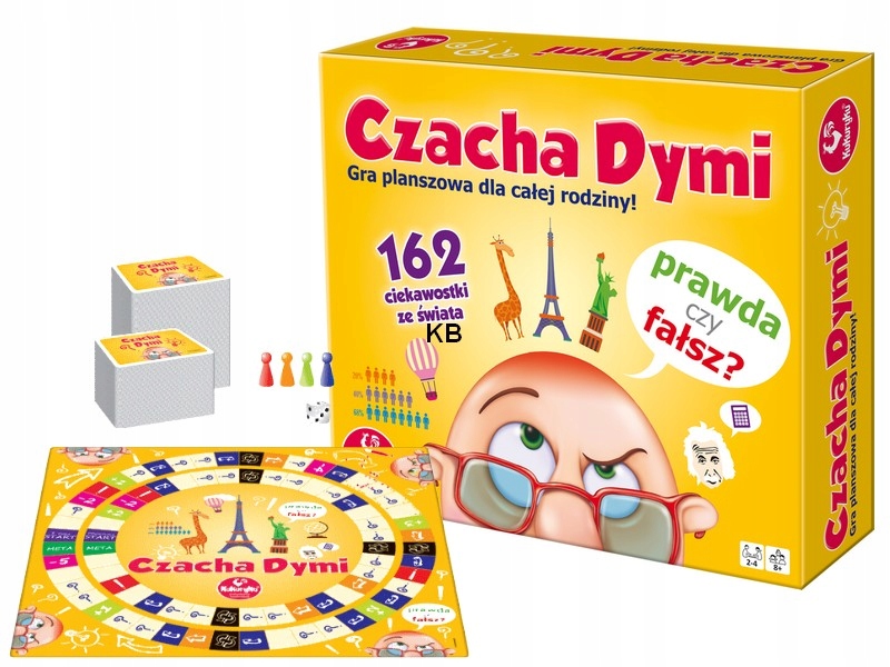 Edukacyjna Planszówka Aktywizująca Gra Planszowa Czacha Dymi Ciekawa Zabawa