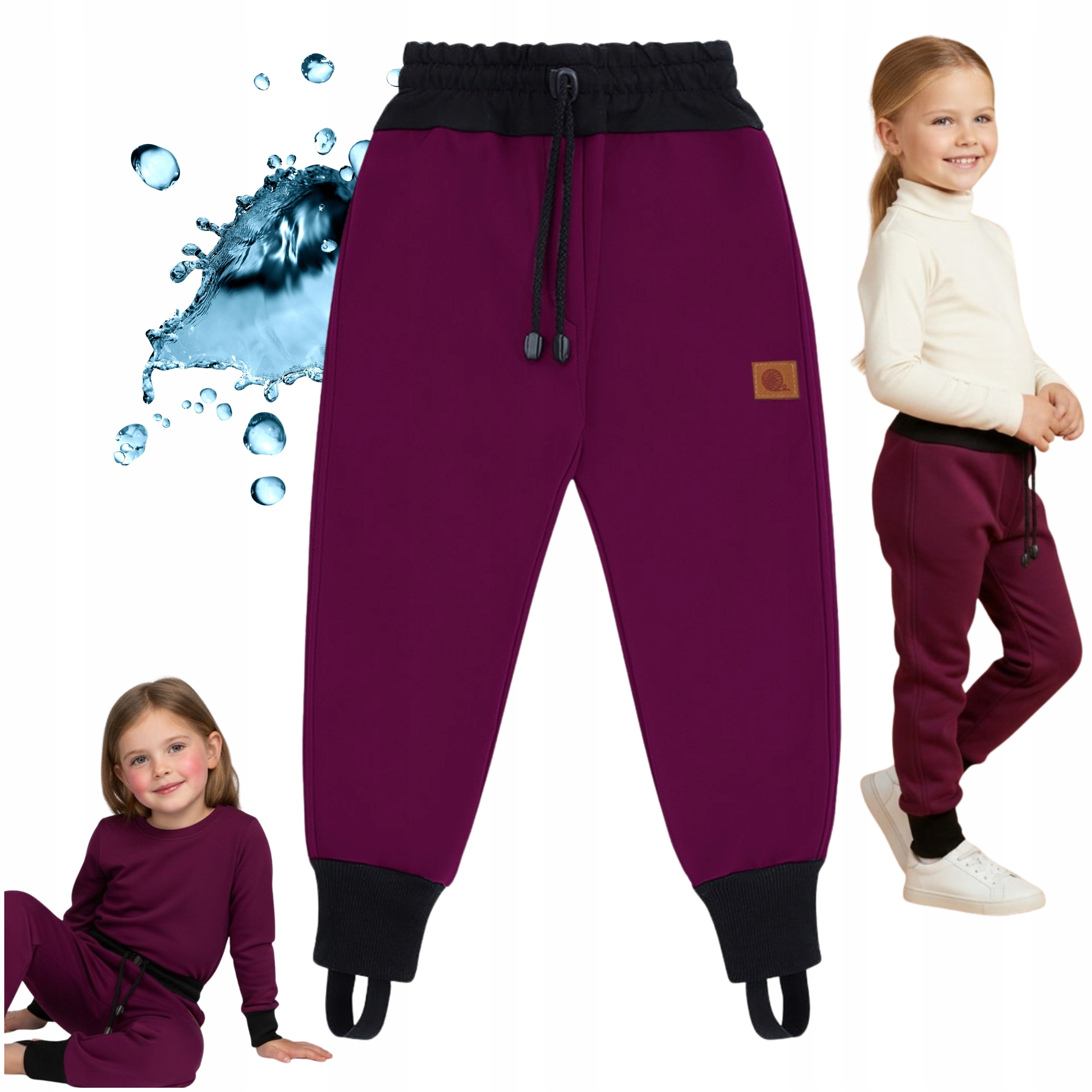 TuSzyte Fioletowe Spodnie Softshell Produkt Pl R.104 Wodoodporne Praktyczne