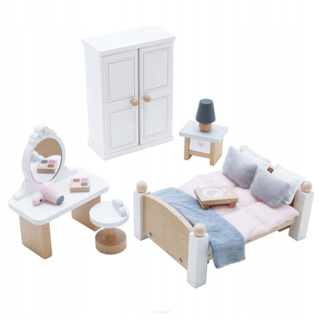 Le Toy Van Drewniane mebelki do domku dla lalek – sypialnia Daisylane