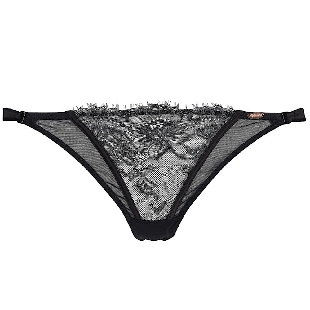 Gossard Vip Intrigue černé tanga, velikost 36 (odpovídá S)