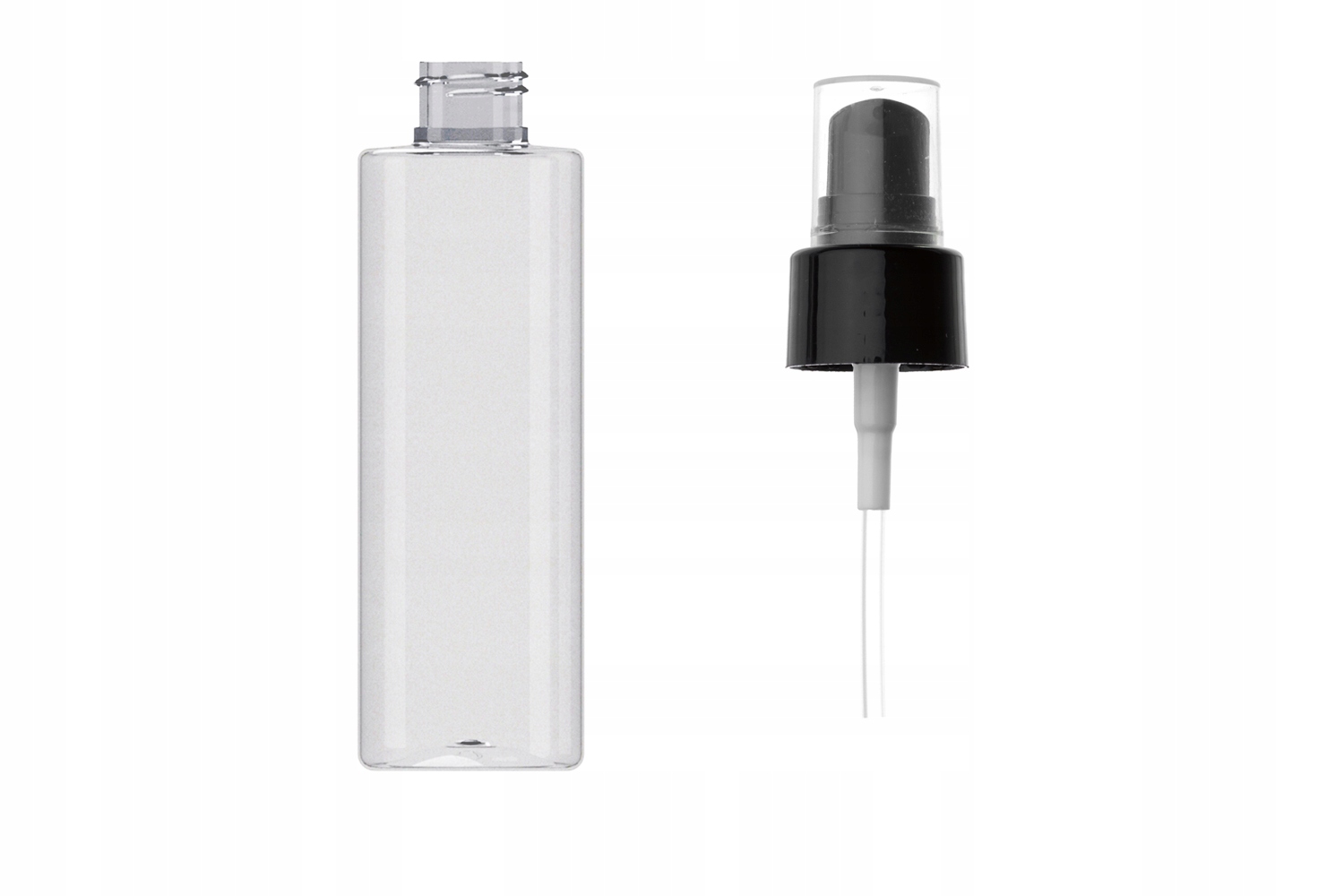 

Butelka plastikowa Pet 200 ml z pompką czarną