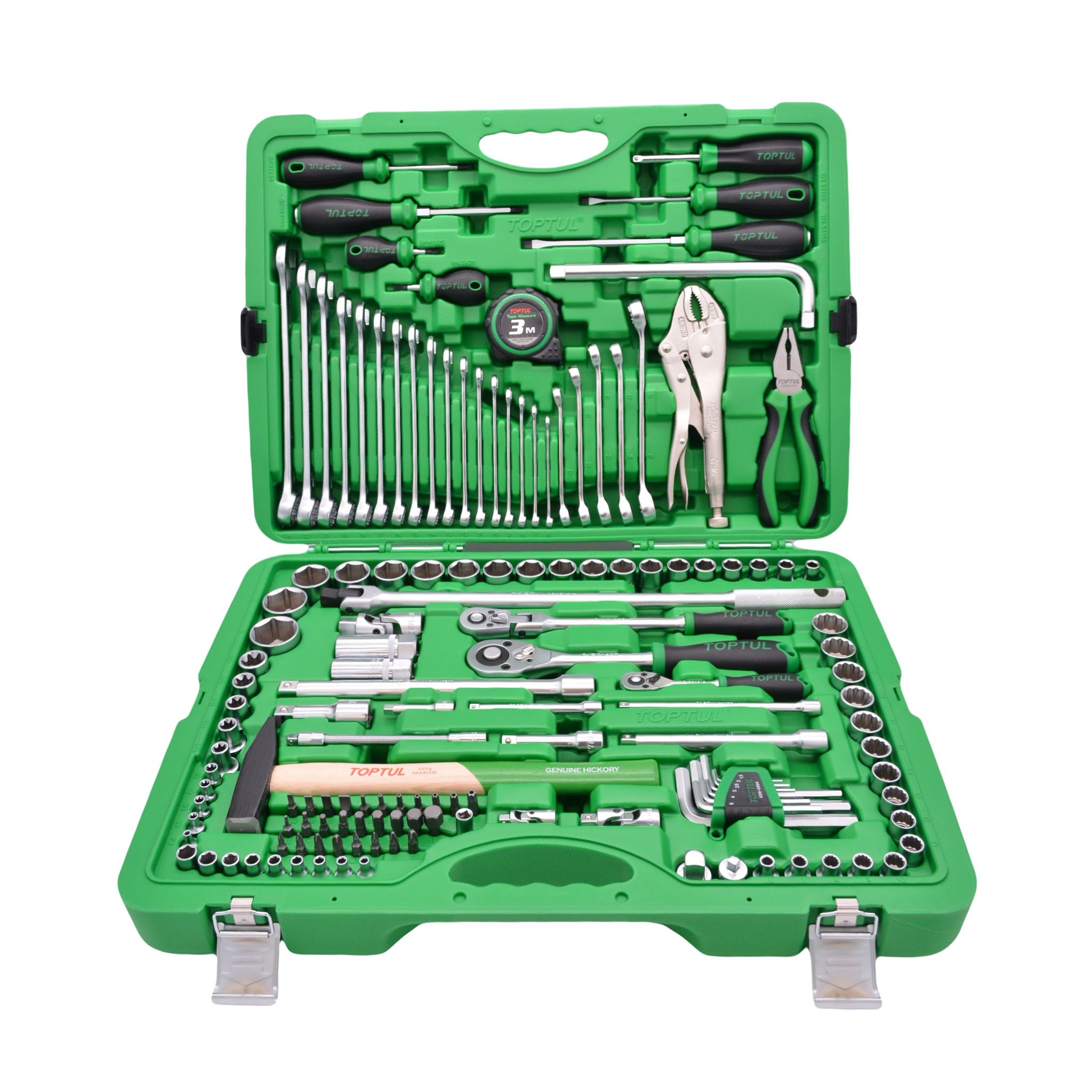 Sada Náradia 144 Ks 1/2" 1/4" 3/8" Kufor Na Náradie Toptul