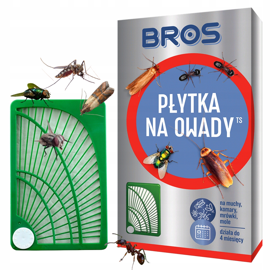 BROS Na Owady Pułapka Płytka Na OWADY Latające i Biegające SKUTECZNE