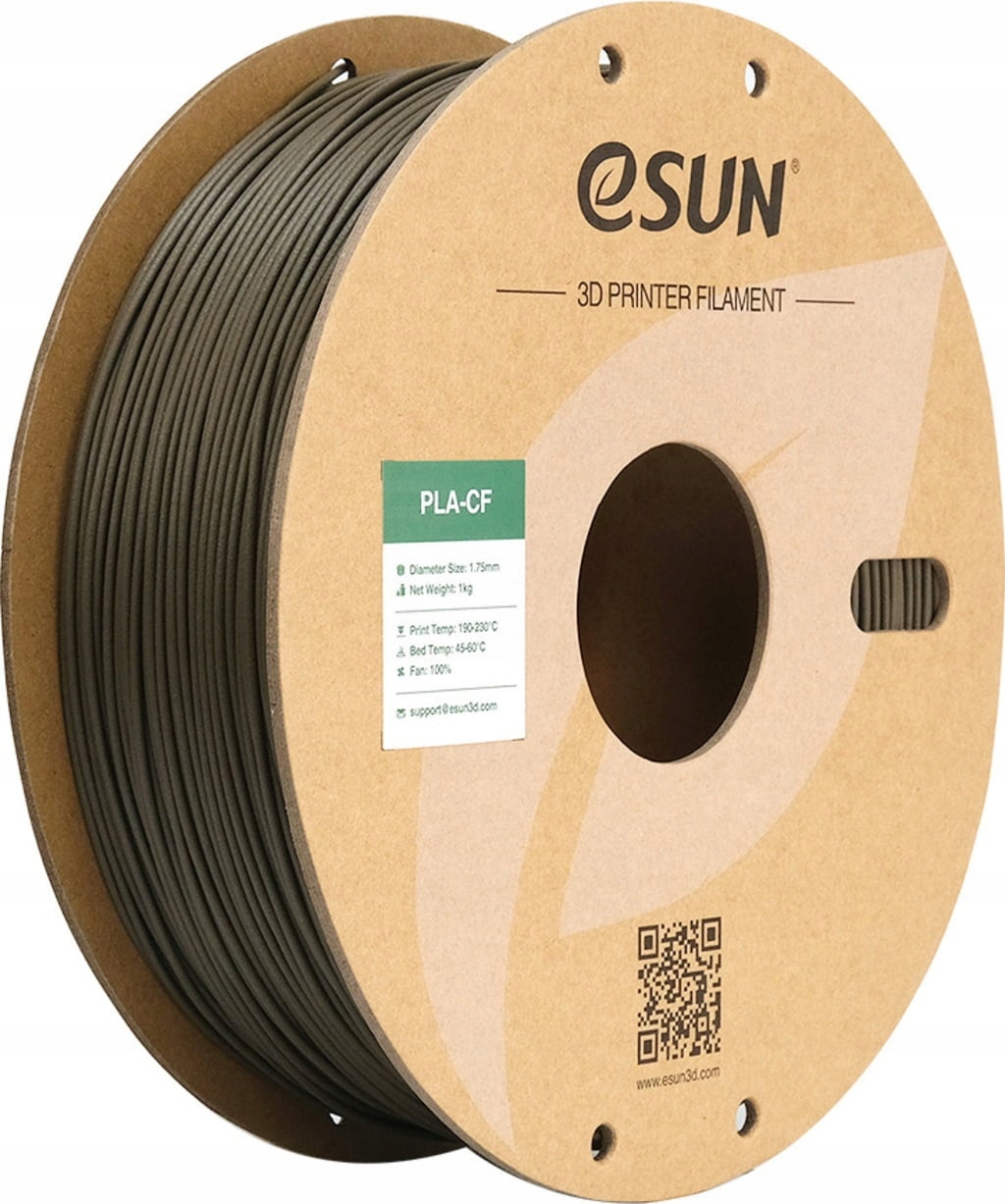 Filament Pla wzmocniony włóknami węglowymi eSUN Pla Brązowy, 1,75mm 1000g