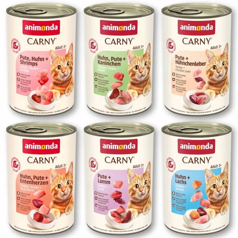 Mokra karma dla kota Animonda Carny Adult 12 x 400 g mix smaków 4,8 kg