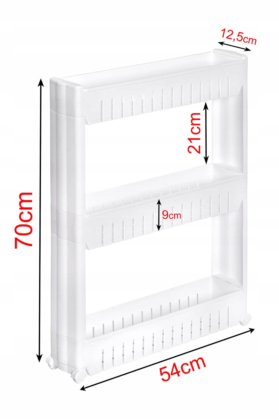 KNIHOVNA POLICA KUCHYŇA KÚPEĽŇOVÁ SKRIŇA S KOLEČKAMI Výška nábytku 70 cm