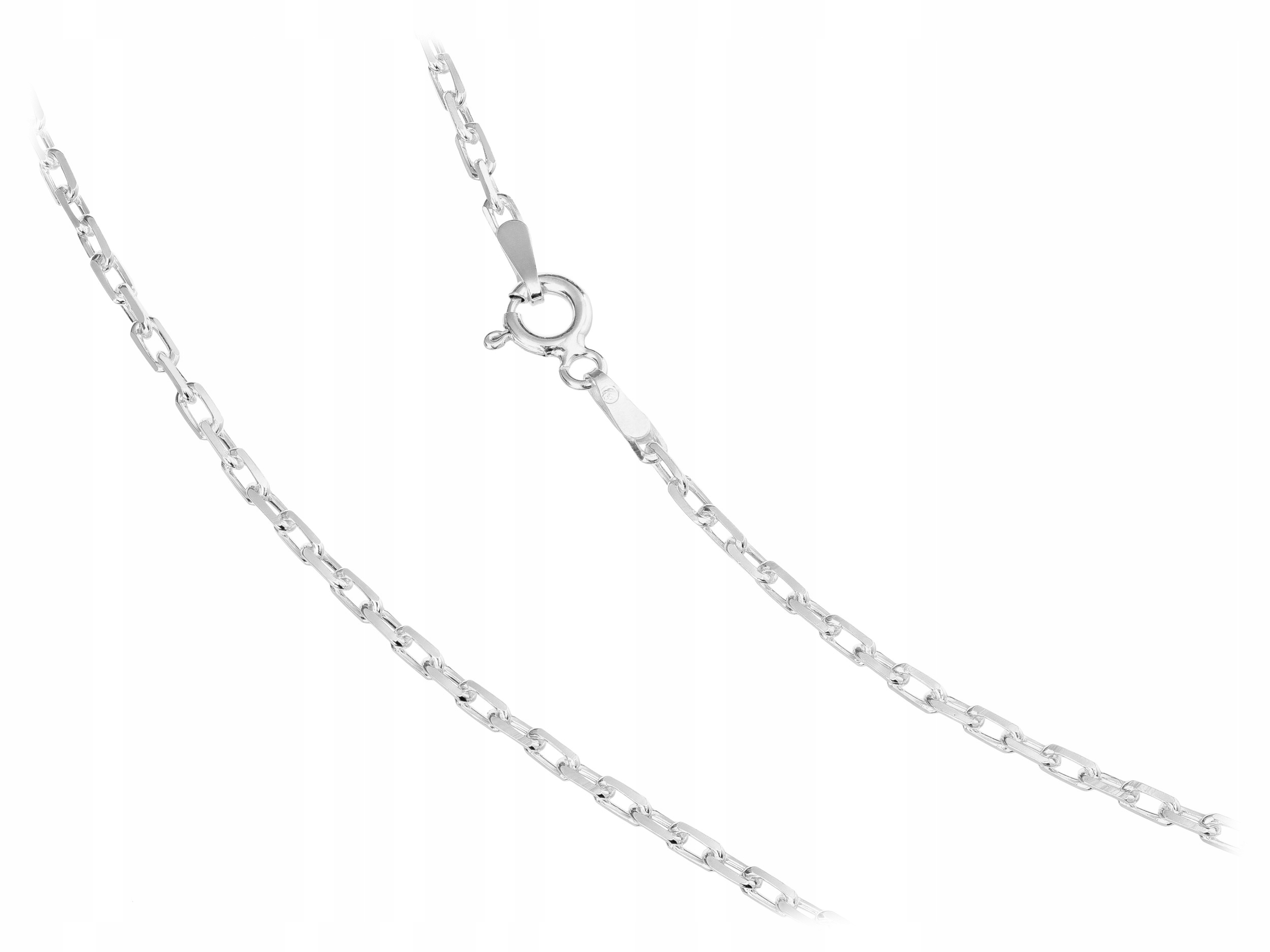 Krátký Stříbrný Řetízek Ankr Diamantovaný 2mm Silný Řetízek Choker 40cm