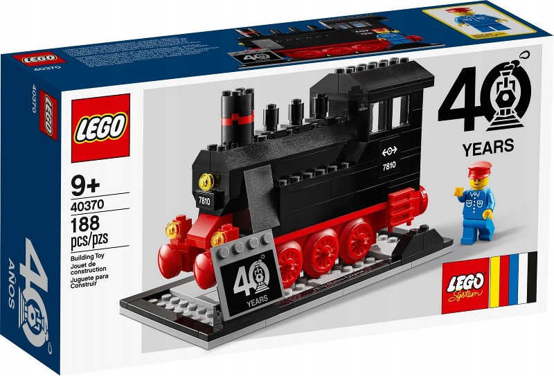Lego 40370 40 lat pociągów Lego lokomotywa pociąg Nowy