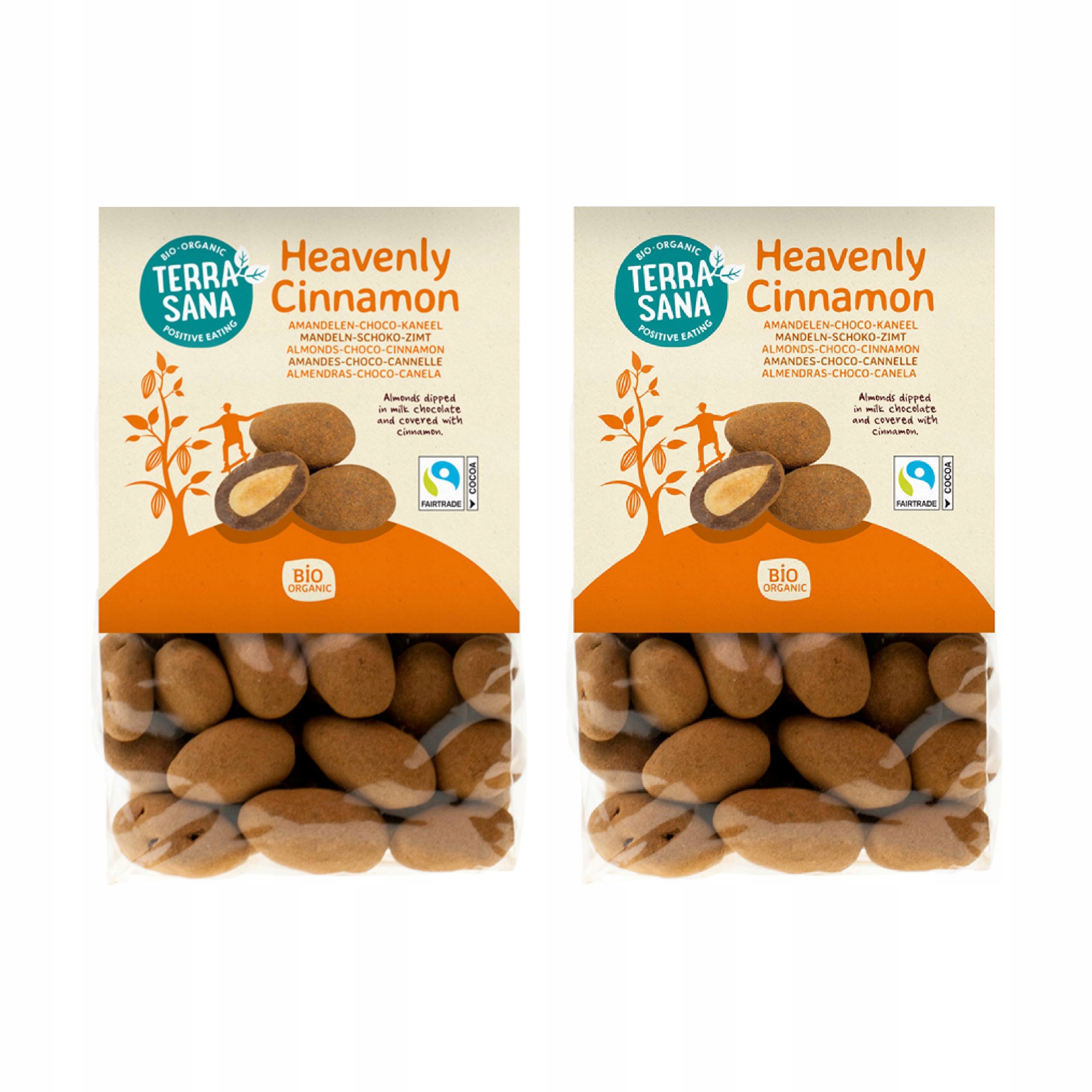 2x Migdały W Czekoladzie Mlecznej I Cynamonie Bio 150 g Terrasana