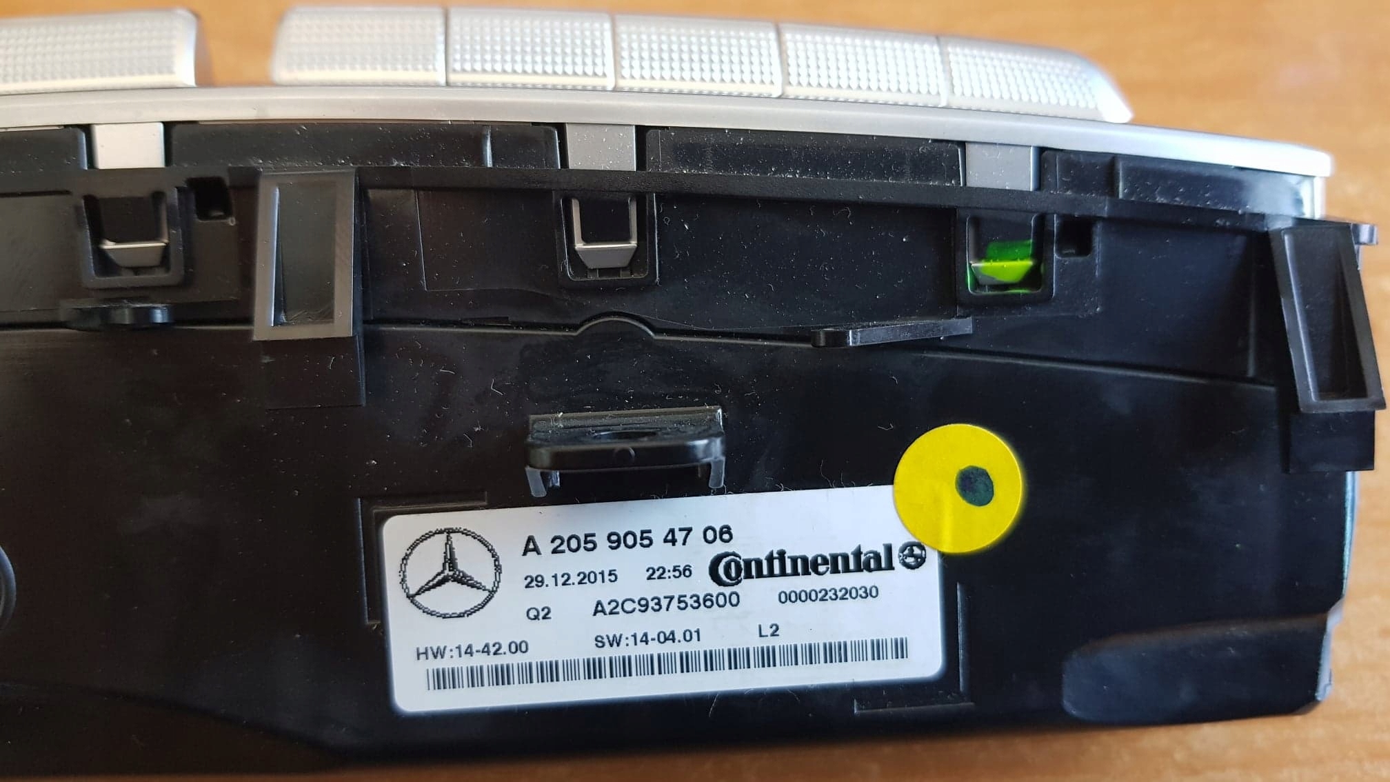 MERCEDES W205 PANEL STEROW KLIMA A2059054706