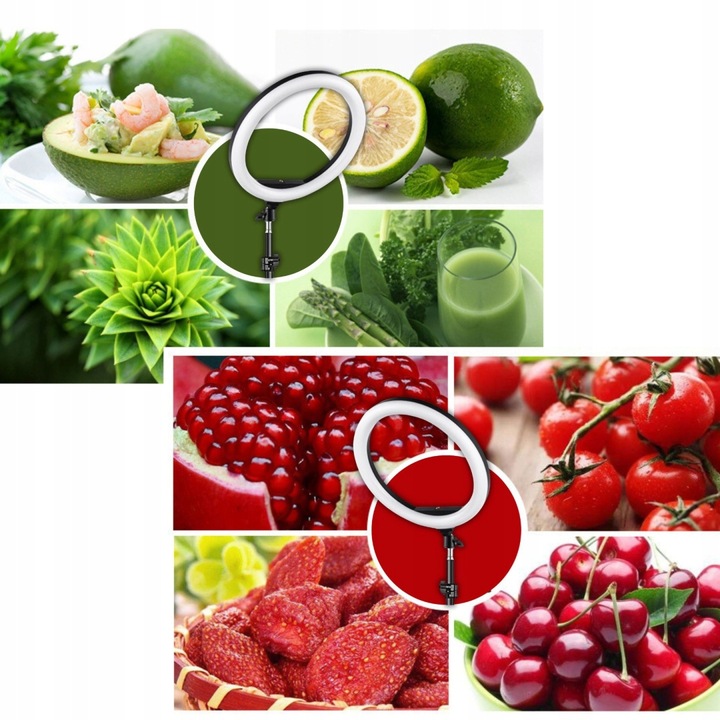 LAMPA PIERŚCIENIOWA DUŻA RGB LED ZE STATYWEM 220cm SELFIE MAKIJAŻ Premium Moc żarówki/świetlówki 80 W