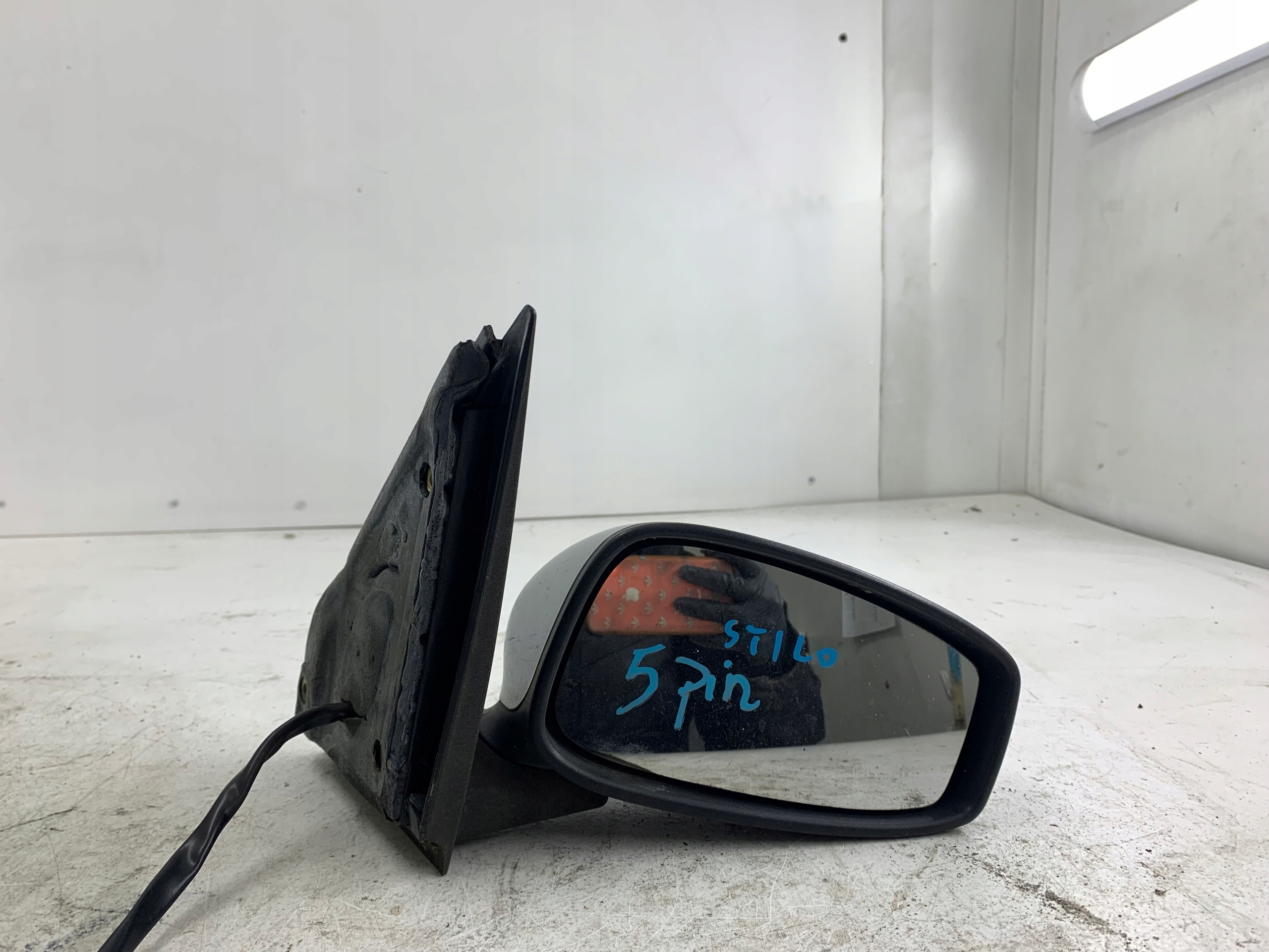 FIAT STILO mirror right silver 5 PIN