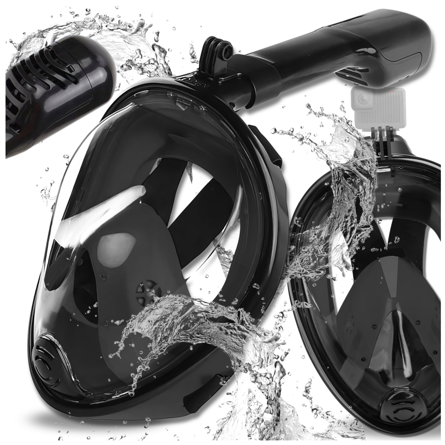 Potápěčské Brýle pro potápění, celoobličejová, S/m, skládací, pro plavání a šnorchlování