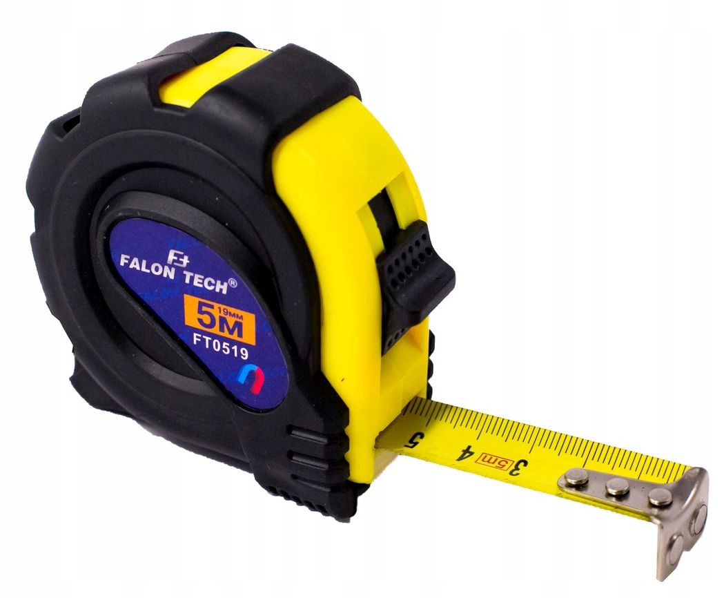 MIARA MIARKA METRÓWKA TAŚMA ZWIJANA 5M 19MM STAL