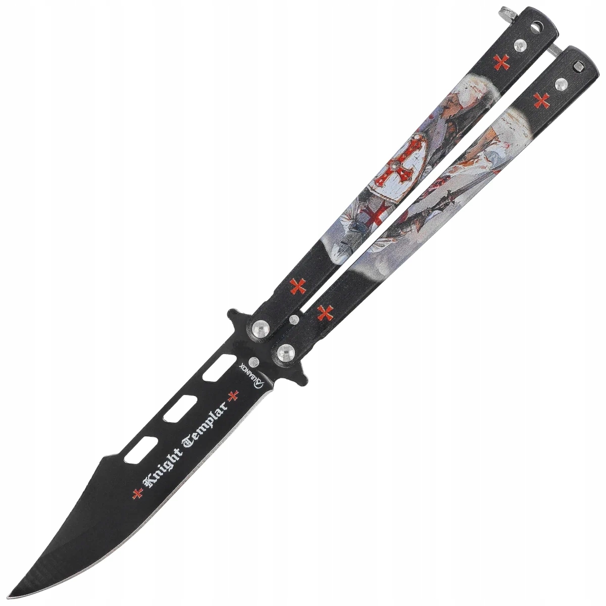 Nóż motylkowy Edc Martinez Albainox Balisong Templar Stal nierdzewna 3Cr13M