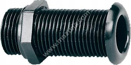 PRZEJŚCIE BURTOWE 25X62 MM CZARNE PVC