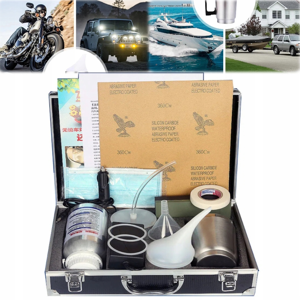 Sada Pro Regeneraci Renovačního Leštění Světlometů Pouzdro