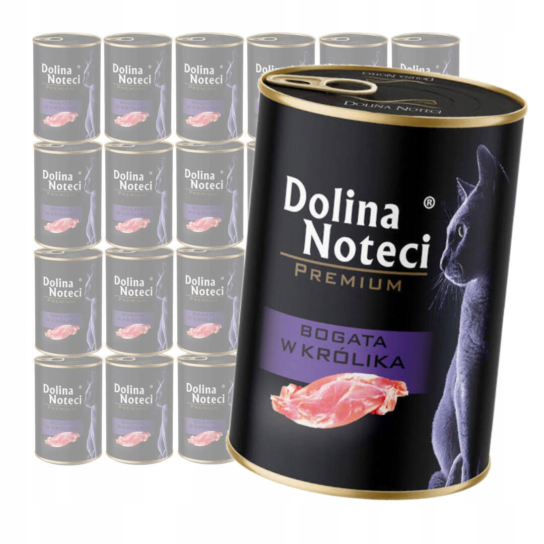 Levně Dolina Noteci Premium Mokré Krmivo Pro Kočky 24x400 g Bohaté na králíka