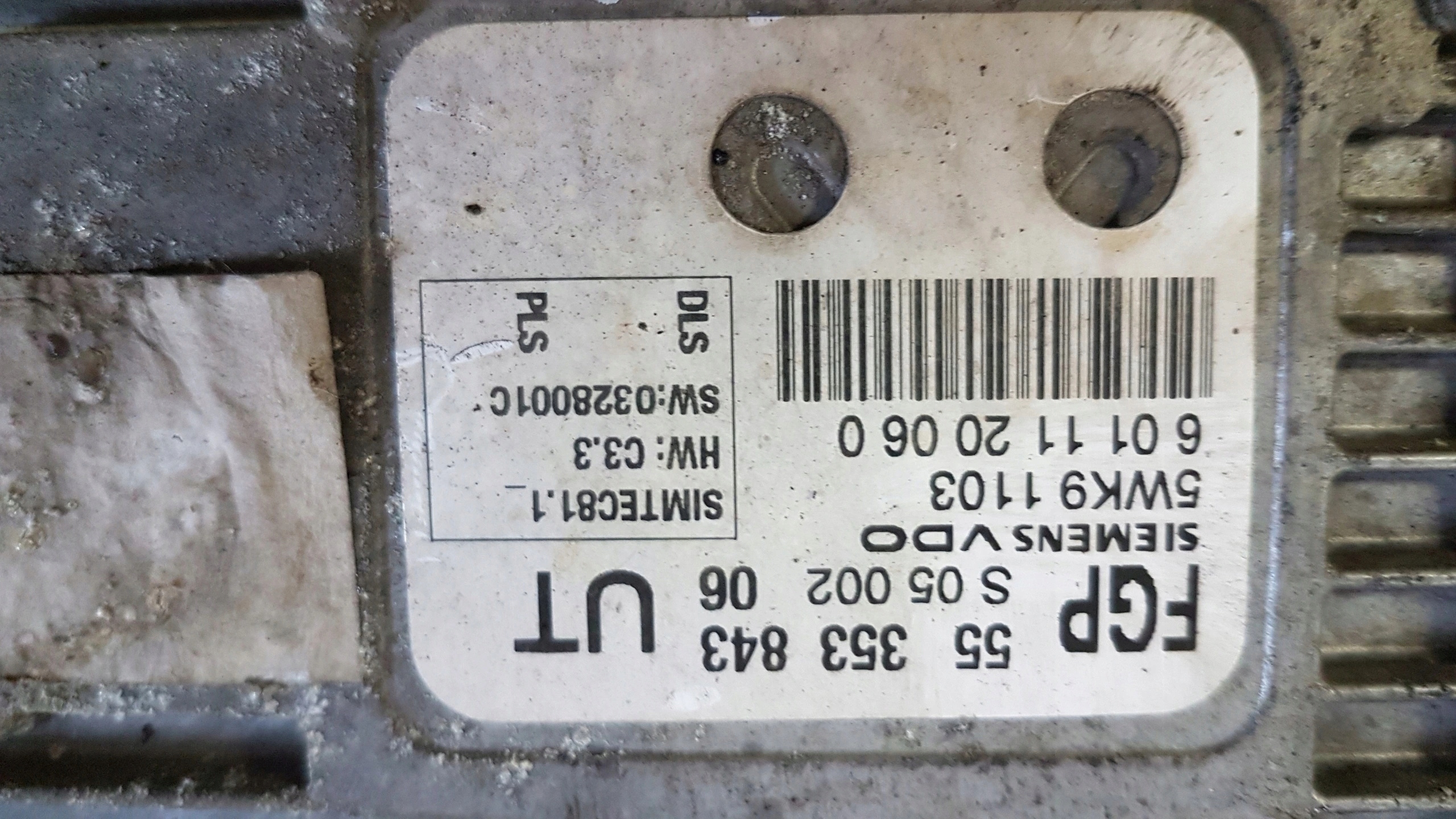 WYLOGOWANY computer ZAFIRA B 55353843 UT 5WK91103