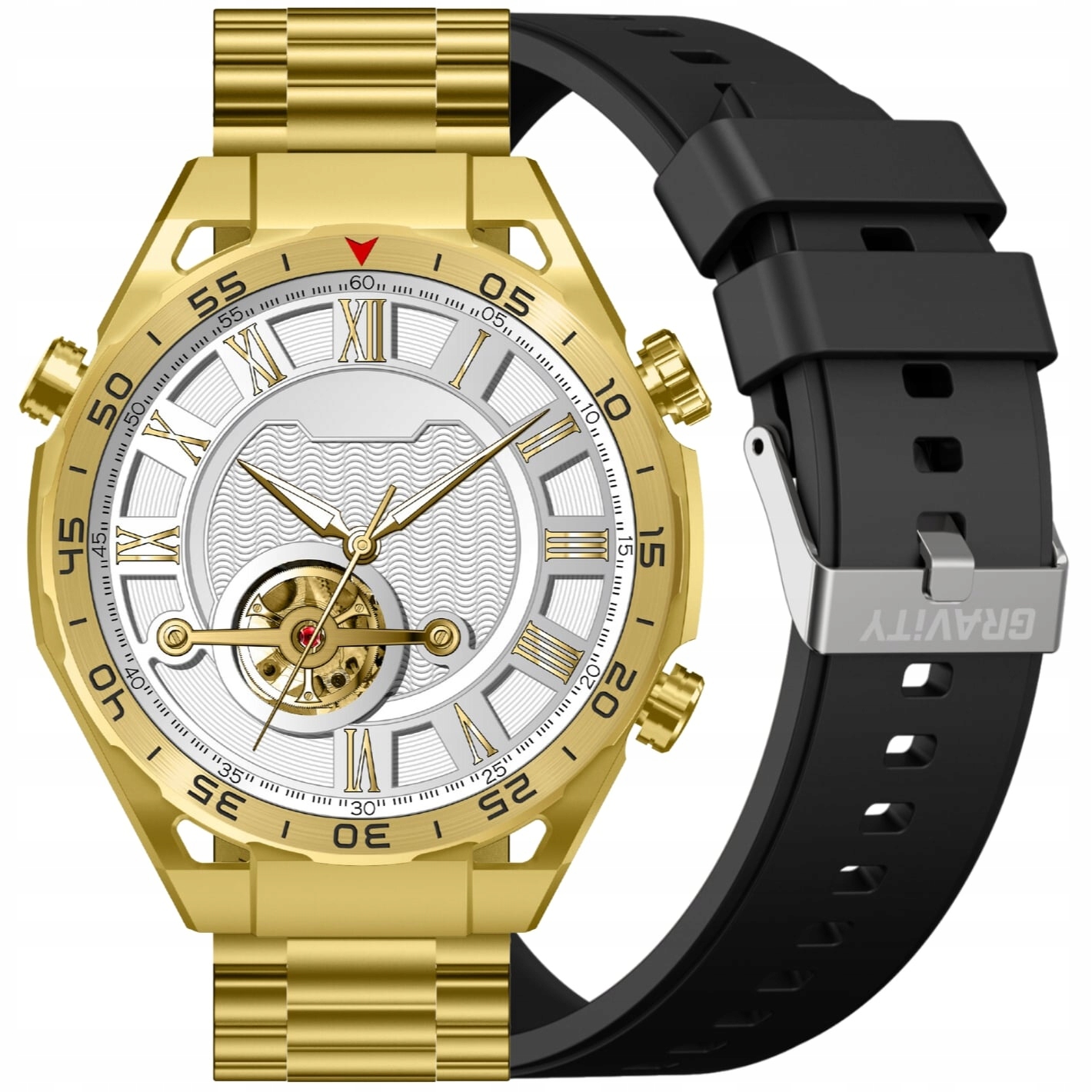 Chytré Hodinky Pánské Gravity GT13-2 Přídavný Pásek Gravírování