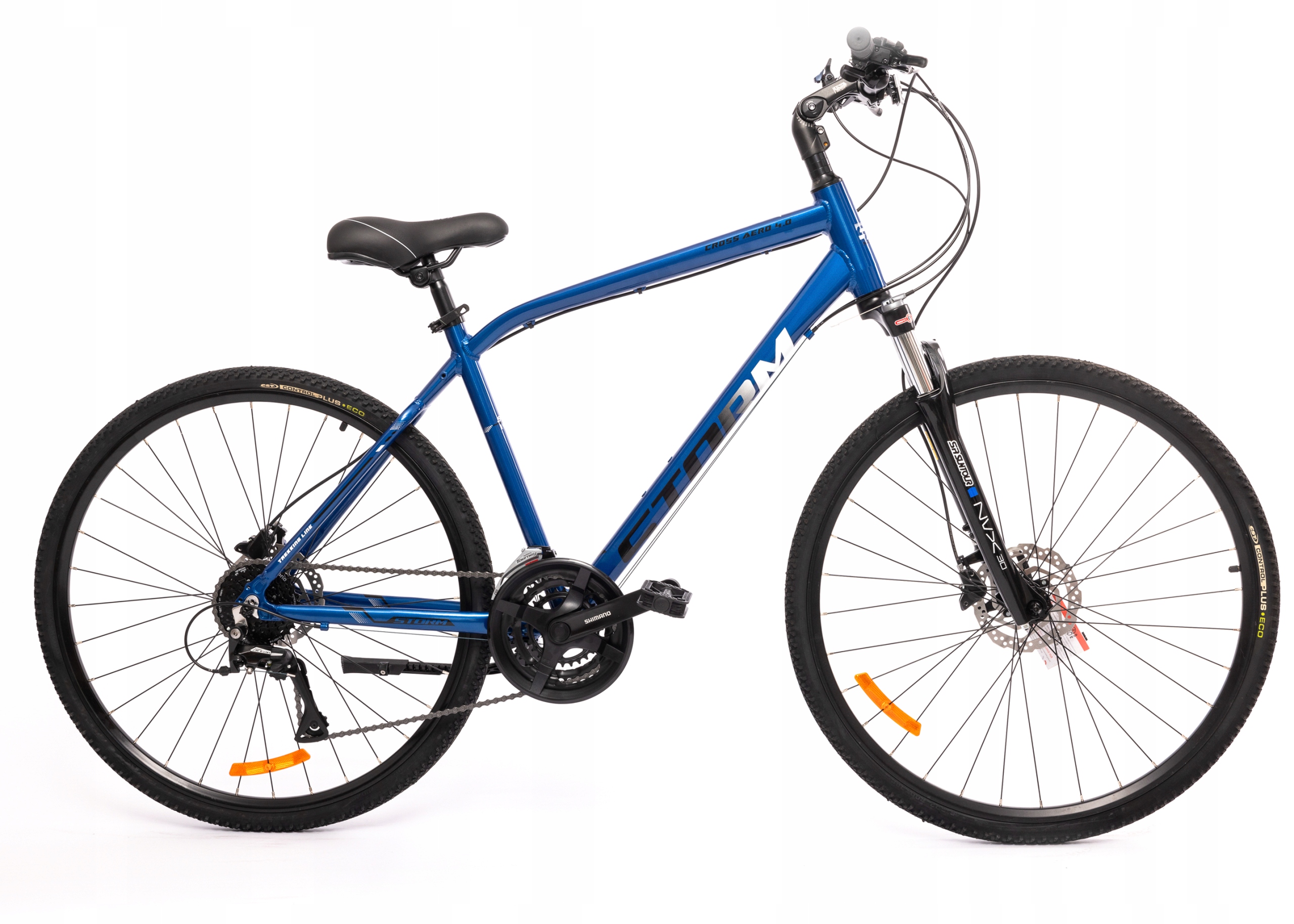 Rower crossowy Storm Cross Aero 4.0 Man rama 19 cali koło 28 " niebieski