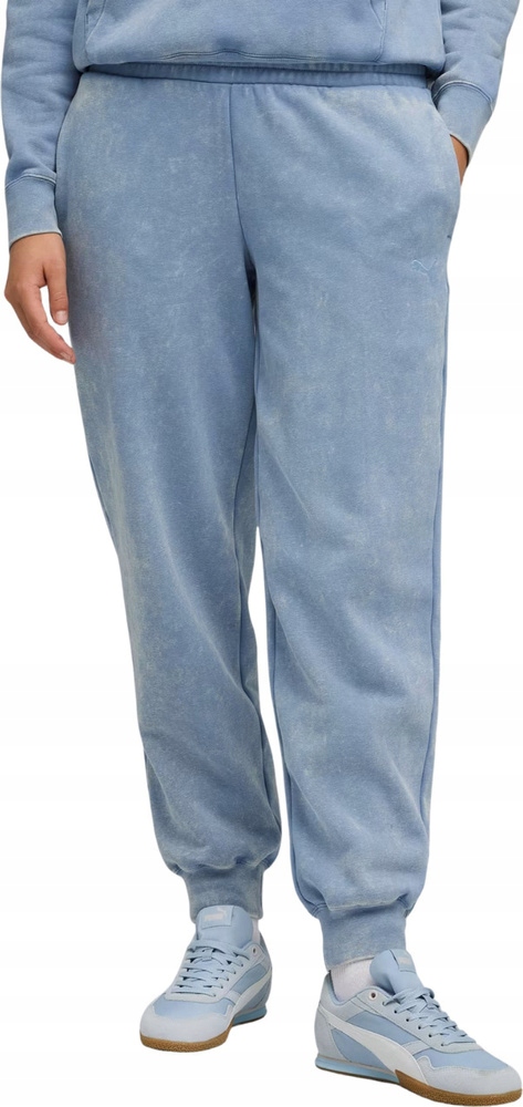 Dámské Kalhoty Puma Ess Elevated Comfort Wash Sweatpants Modré vel. M