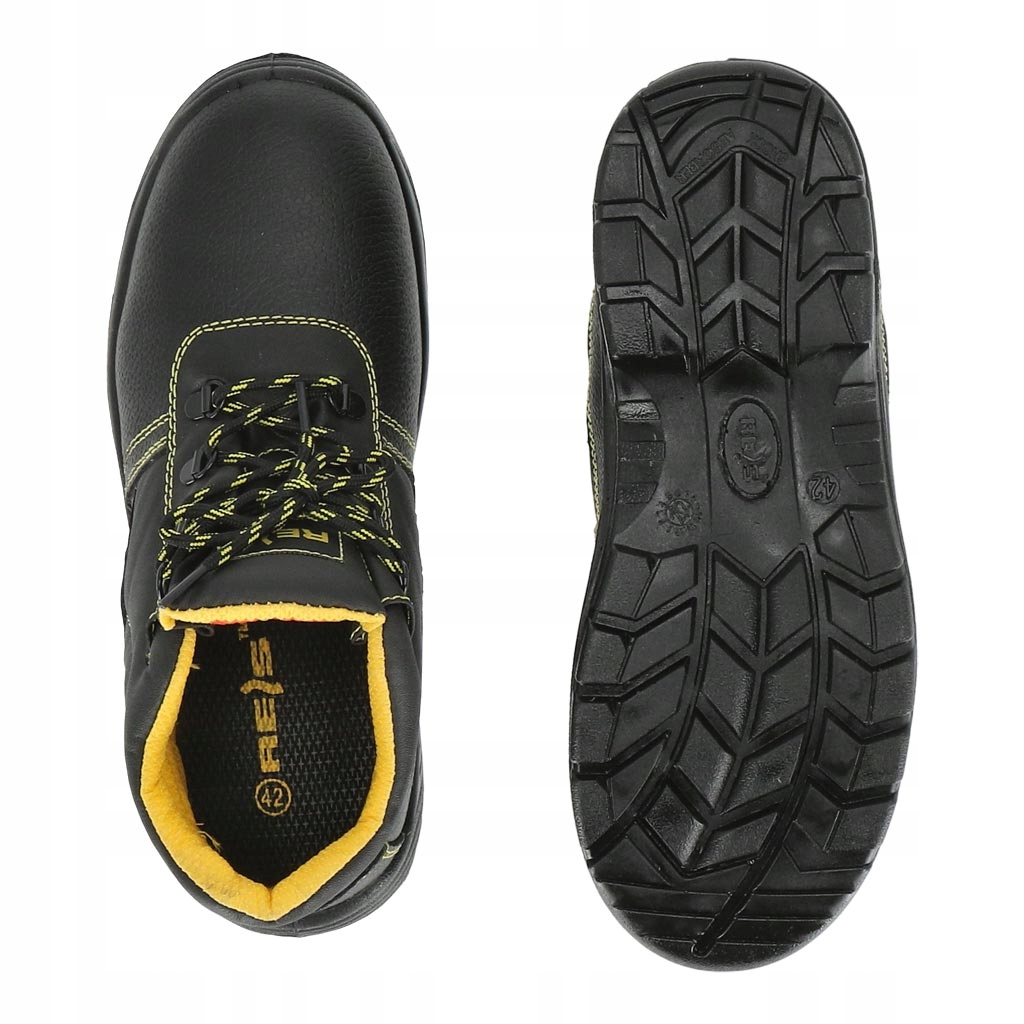 Reis Bryes-T-Ob_43 Berufsschuhe - Sicherheitsschuhe Schwarz-Gelb Größe 43