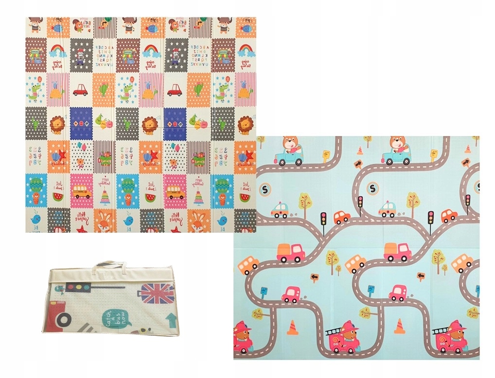 Piankowa dwustronna MATA edukacyjna 180x200 (I166)