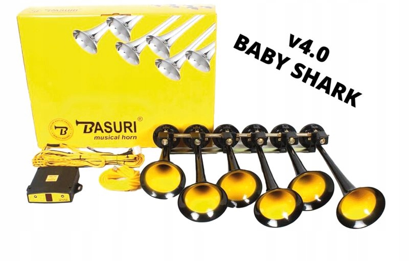 SYGNAŁ FANFARA KLAKSON BASURI BABY SHARK 4.0 22 MELODII NOWOŚĆ!