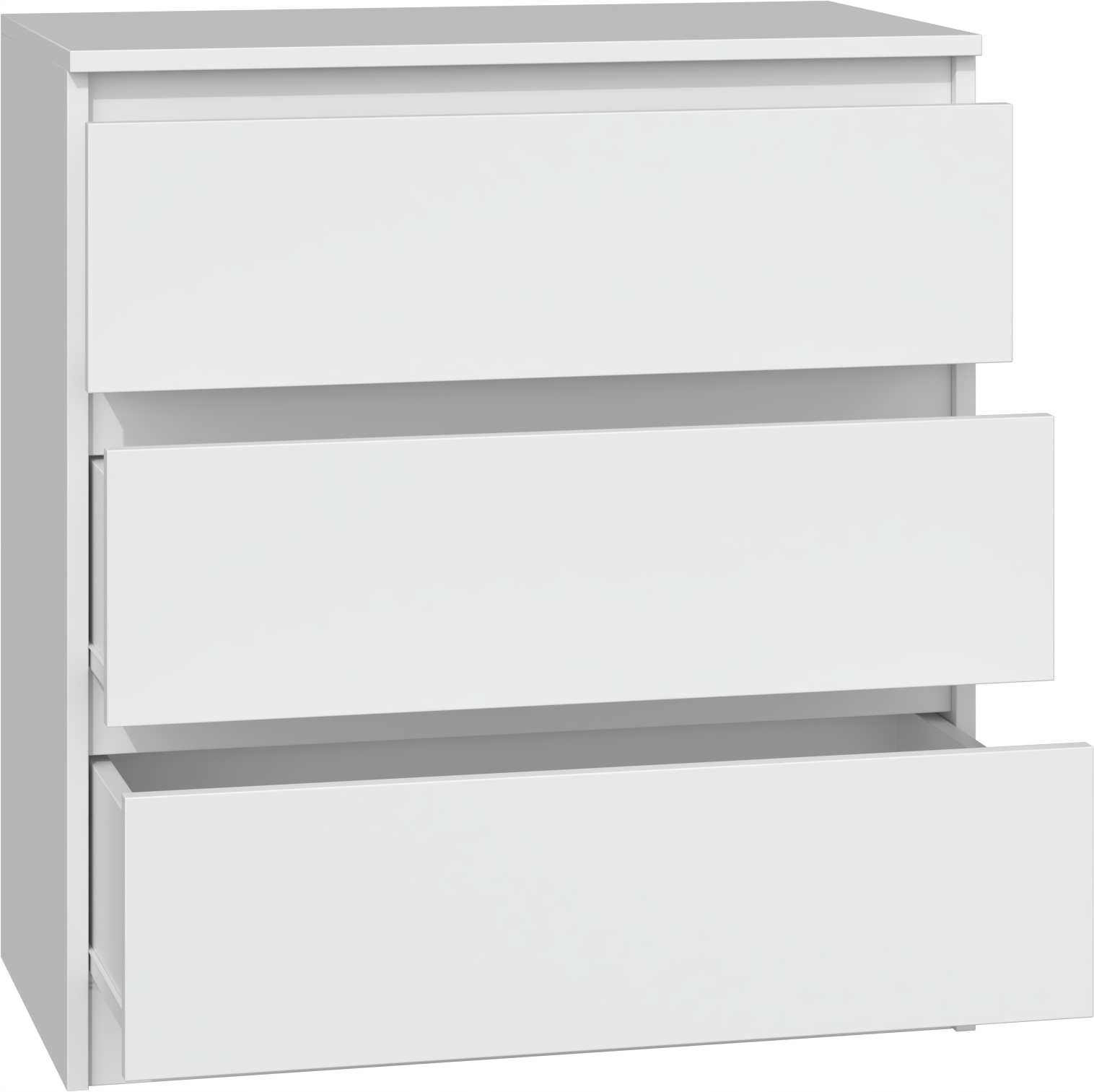 Komoda Skříňka 3 Zásuvky Malva M3 Bílá