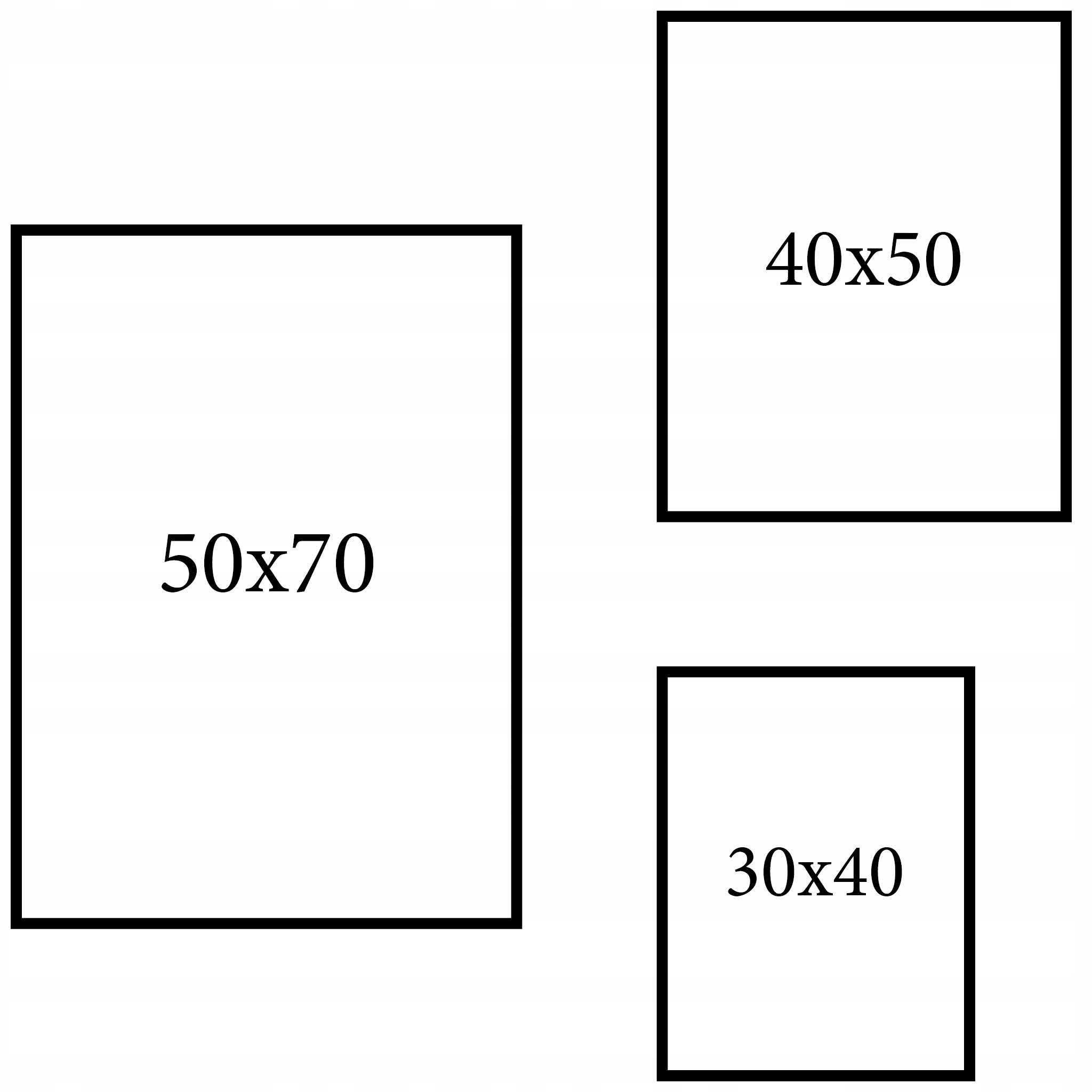 Fotorámečky sada 3ks Rámeček na plakáty