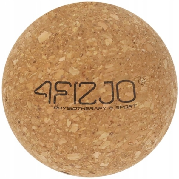 Korkowa piłeczka do masażu 6,5cm 4FIZJO Lacrosse 4FIZJO Piłka Crossfit Eco
