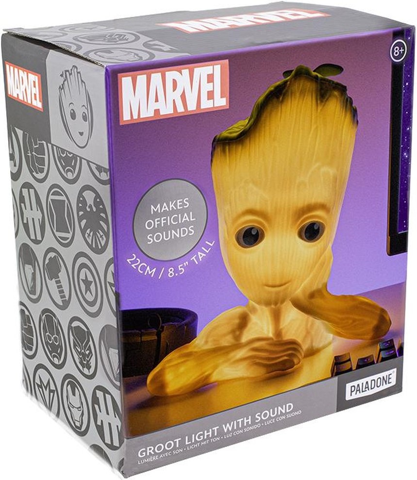 Paladone Lampička Marvel Groot se zvukem 22cm Light v Sound