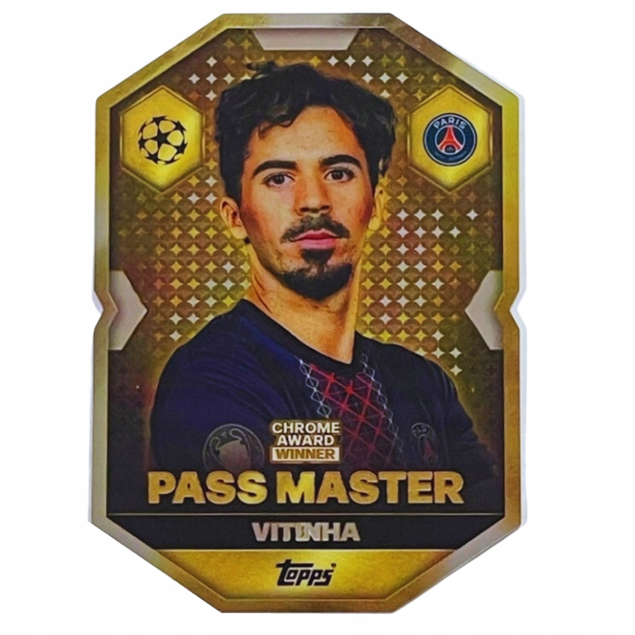 Karta Match Attax 2026 Topps Chrome Award Winner CA12 Vitinha Psg