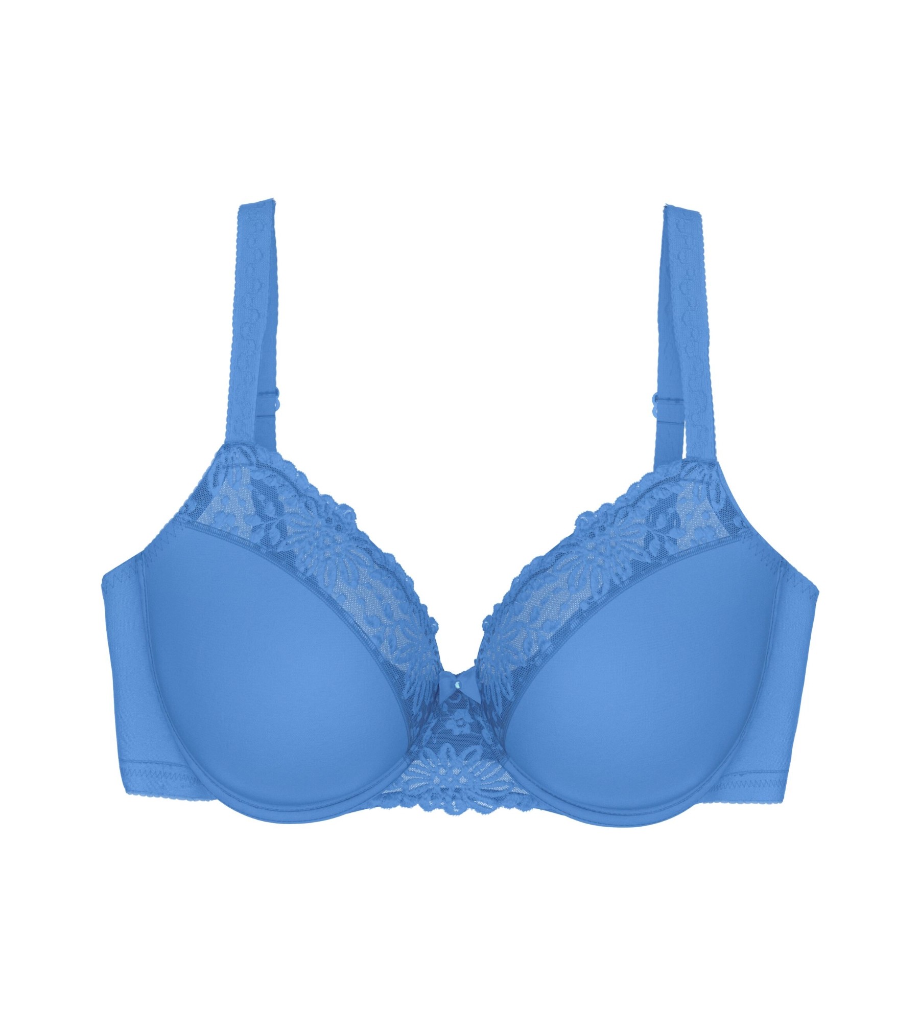 Podprsenka s kosticemi, nevyztužená Ladyform Soft T W01 Modrá Triumph 80D