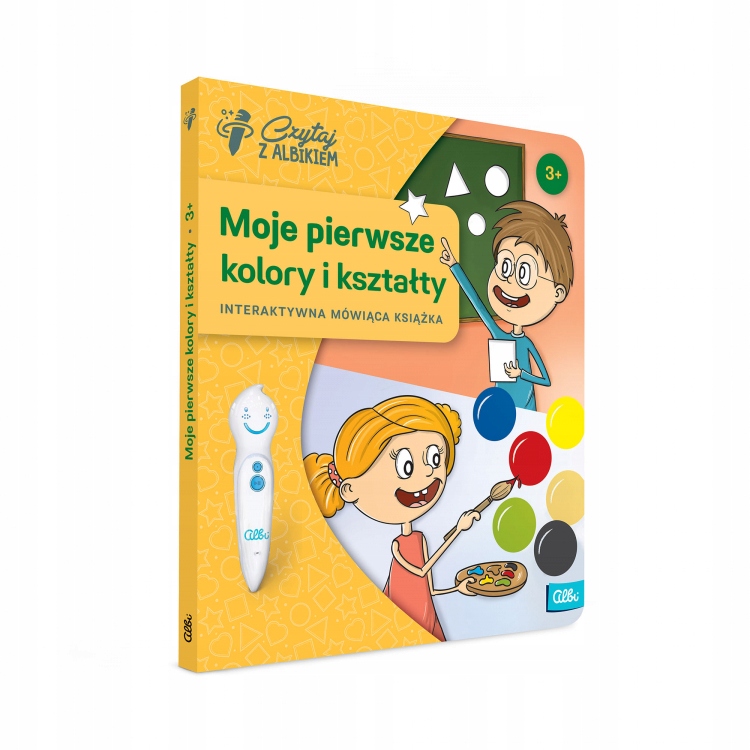 ALBI CZYTAJ Z ALBIKIEM MOJE PIERWSZE KOLORY I KSZTAŁTY MÓWIĄCA KSIĄŻKA QO8 ISBN 9788088403616
