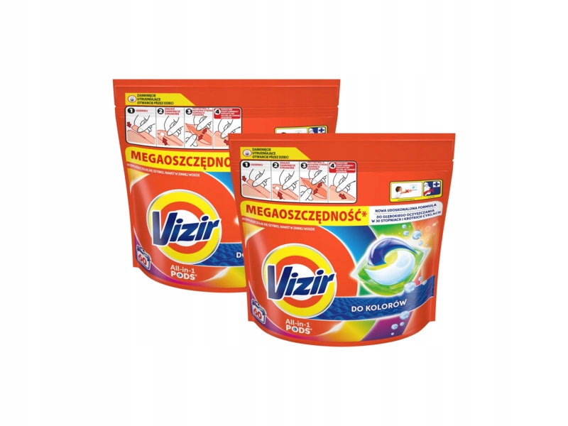 Kapsułki do prania Vizir All in 1 Pods Color 2 x 60 szt.