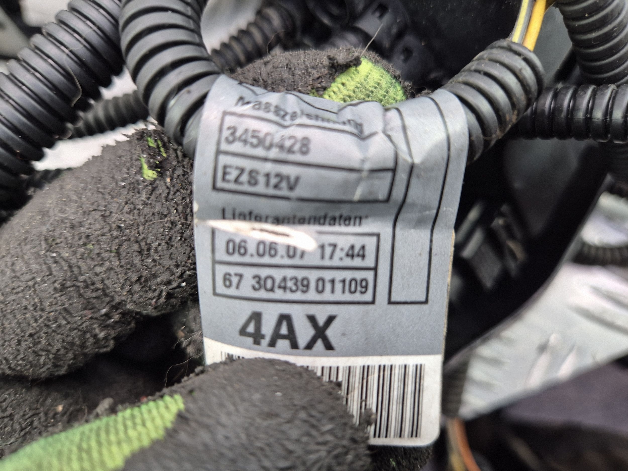 cablaggio Motore BMW X3 E83 25i 3448536 N52B25AF