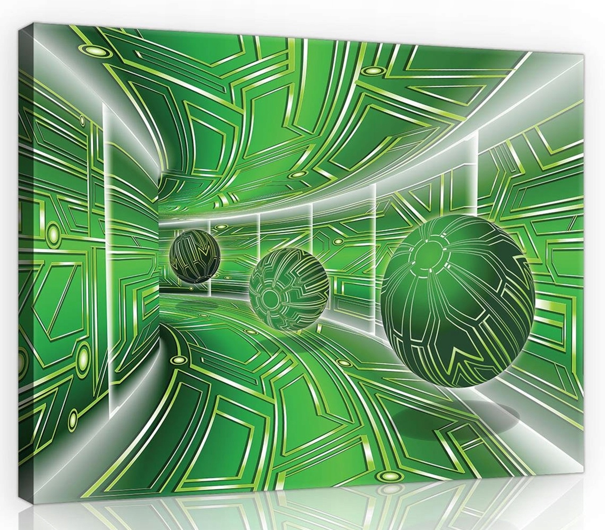 Obraz Na Plátně Plátno 100x75 Tunel Chodba Koule 3D Hloubka Abstrakce