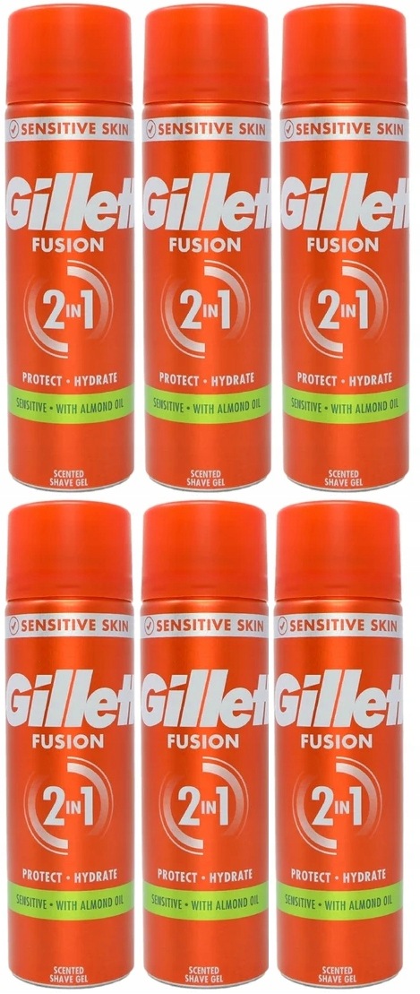 Gillette gel na holení Fusion Sensitive 1200 Ml