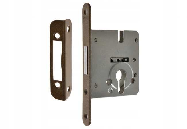 Zamek dodatkowy mały ZW/50 JANIA wkładka brąz