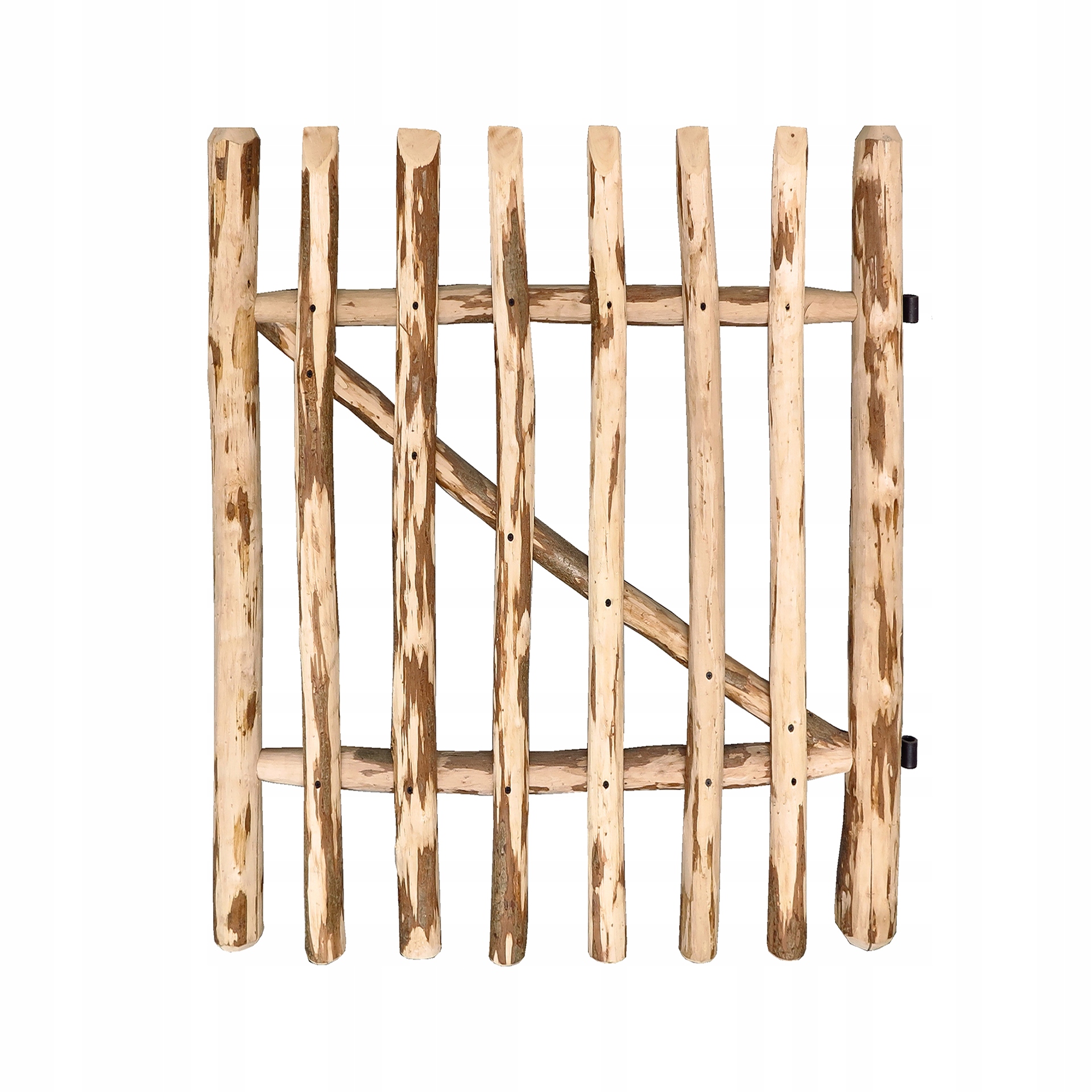 Dřevěná Branka 100 x 120 CM, Rozteč 7-9 CM, Zahradní Plotová Brána