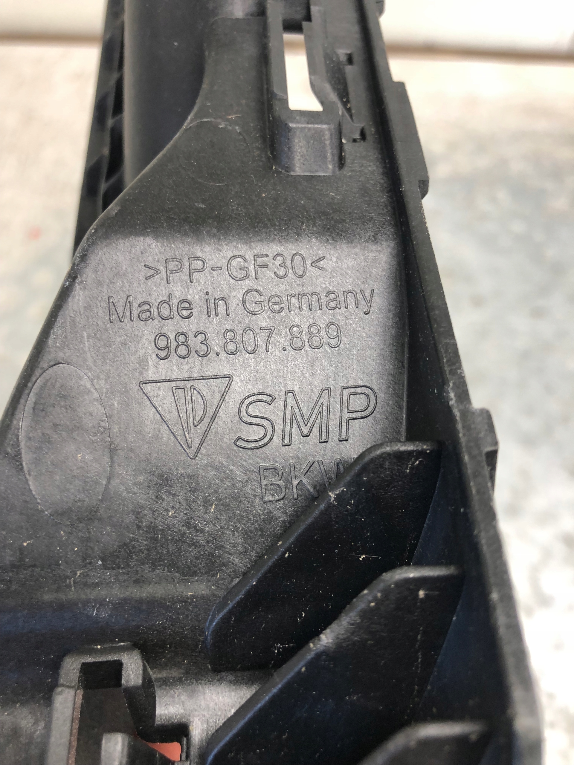 bumper bracket left front PORSCHE BOXSTER EV 983 983807889
