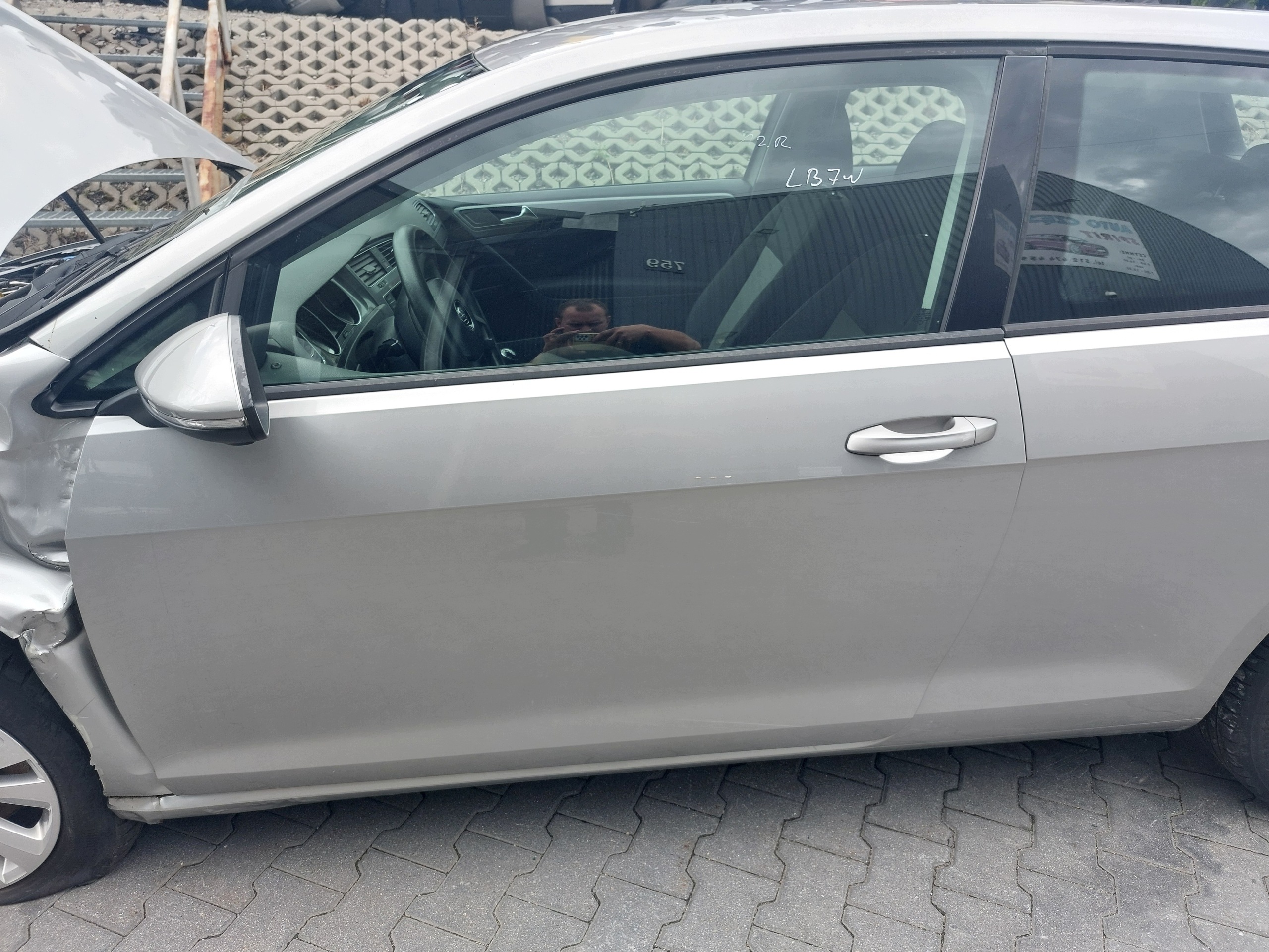 VW GOLF 7 VII 3D Tür links LB7W EUROPA