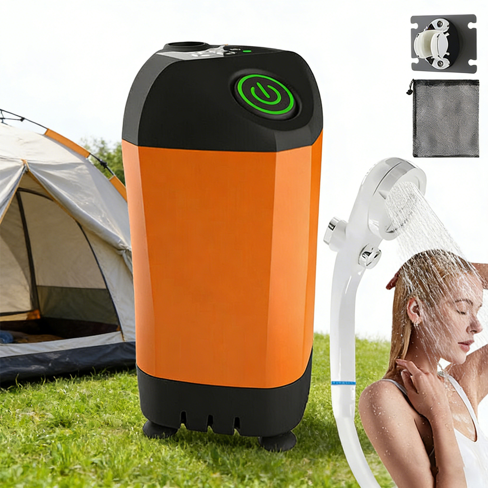 Turistická Kempingová Sprcha S Pumpičkou, Voděodolná, 3 Režimy, 2 M, 4800 Mah